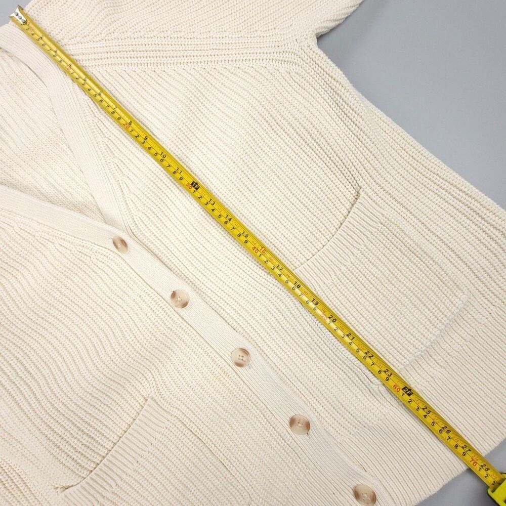 NEW Hatch Cotton Marlow Cardigan Button Down Knit Fisherman Sweater Maternity XL - Picture 3 of 6